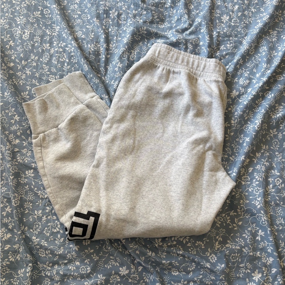 Gray Sweatpants with Logo